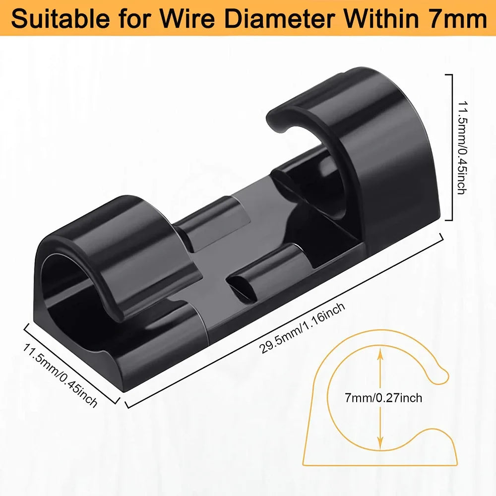 Untoom Cable Organizer Clips Desktop