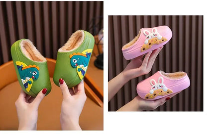 Kids Cute Non-Slip Winter Slippers