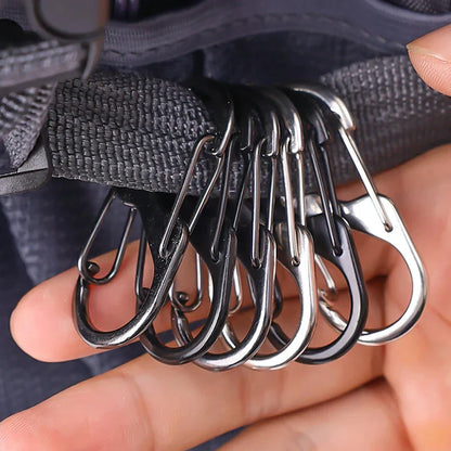 5PCS S Type Carabiner Anti-Theft Aluminum Alloy