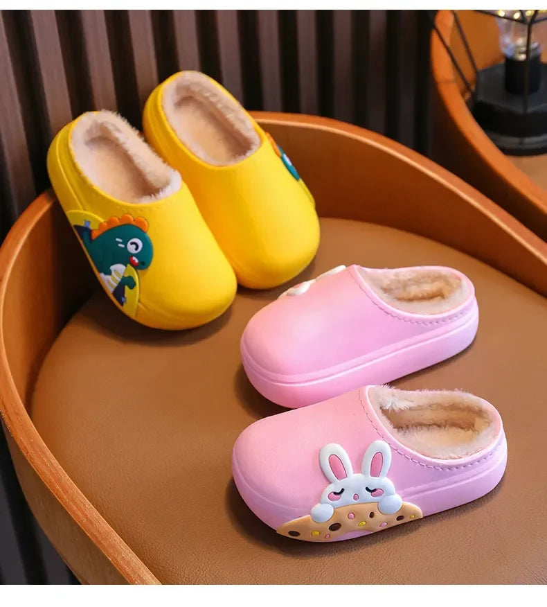 Kids Cute Non-Slip Winter Slippers